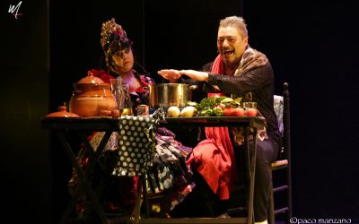 Maui cocina el potaje de Utrea en el Teatro Flamenco Madrid.