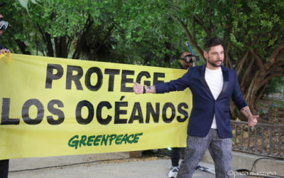 Greenpeace reunió anoche a más de 100 personalidades del mundo de la cultura para pedir la protección de los océanos 